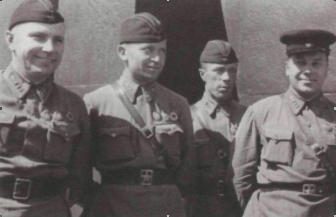 Пумпур, Денисов, Баланов, Ляпидевский